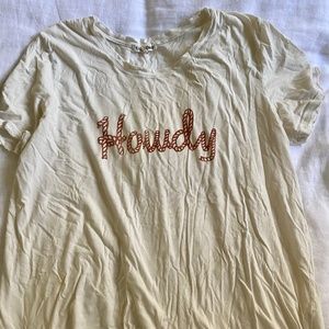 Golden Daze Howdy Soft Tee size med